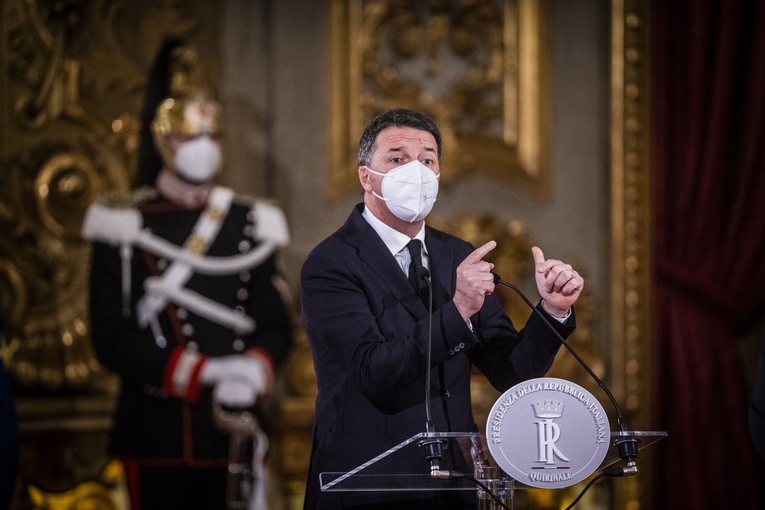 Il leader di Italia Viva Matteo Renzi