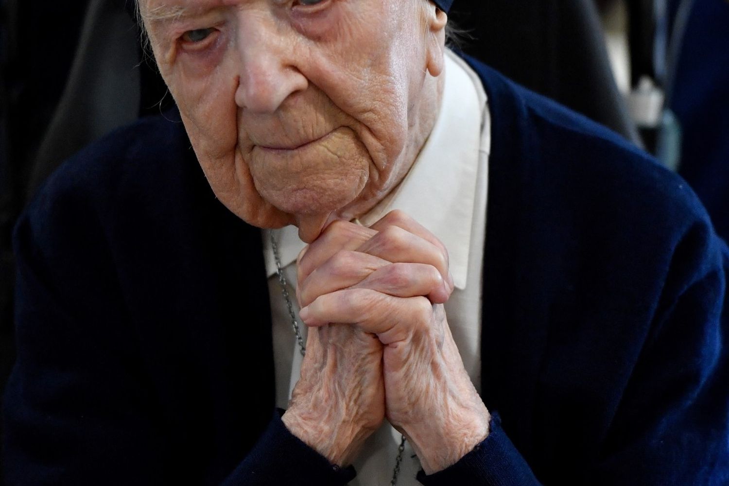 Sorella Andr&eacute;e, nata Lucille Randon l'11 febbraio 1904