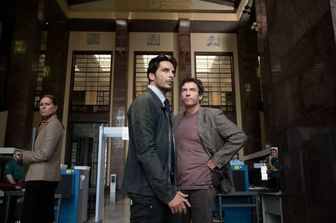 Marco Bocci e Alessio Boni in una scena di 'Calibro 9'