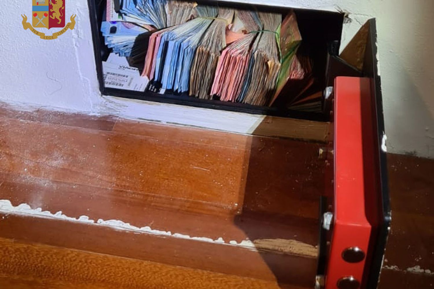 La cassaforte della banda di spacciatori di droga