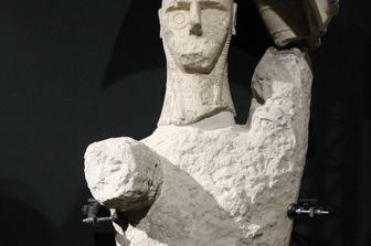 &nbsp;Statua Gigante Mont'e Prama custodita nel museo di Cabras