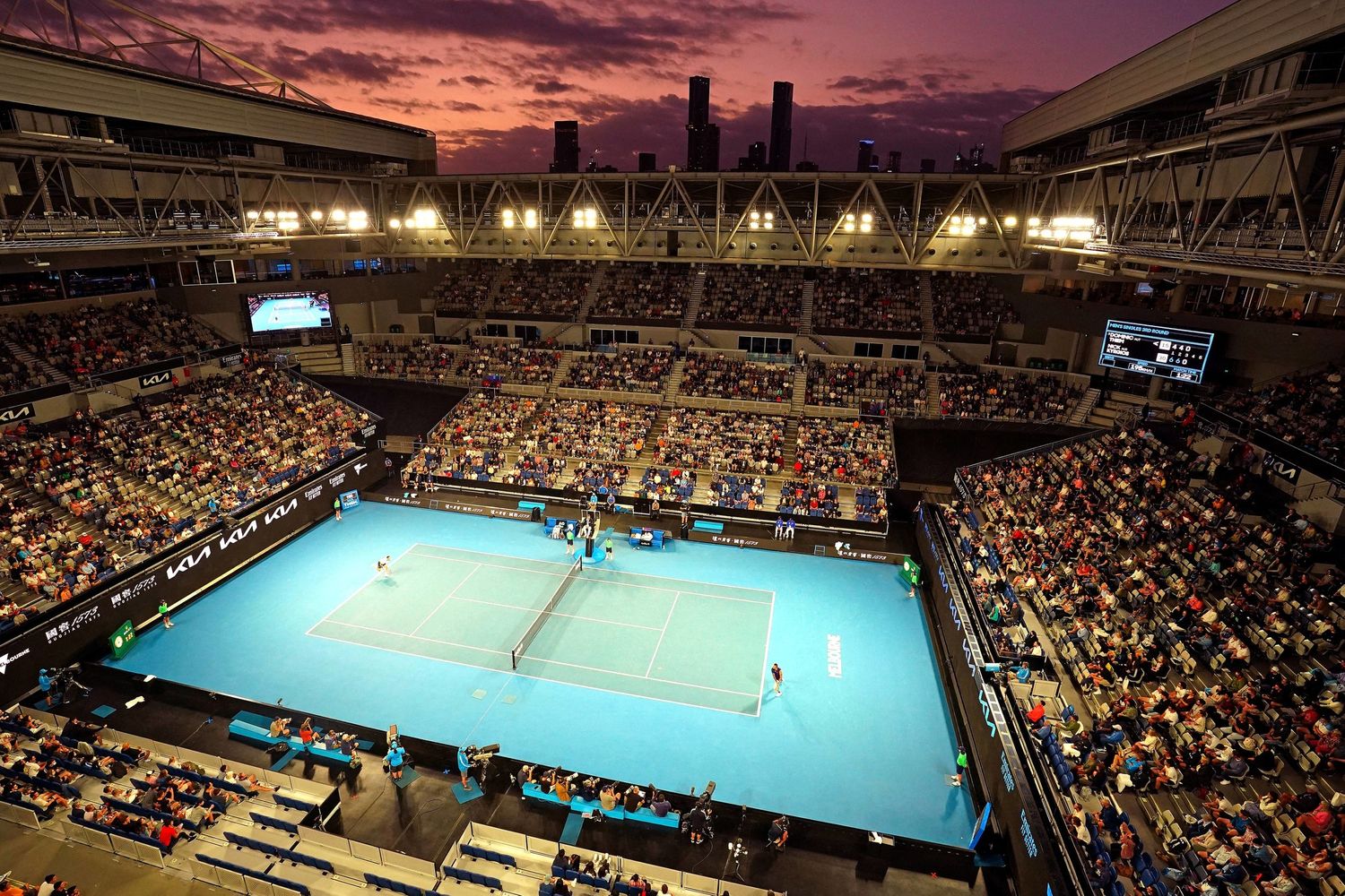 Spalti del campo centrale agli Australian Open&nbsp;