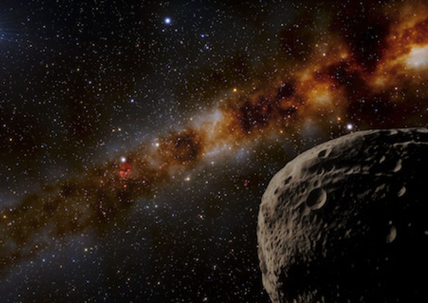 Un rendering di Farfarout, il corpo celeste pi&ugrave; lontano del sistema solare