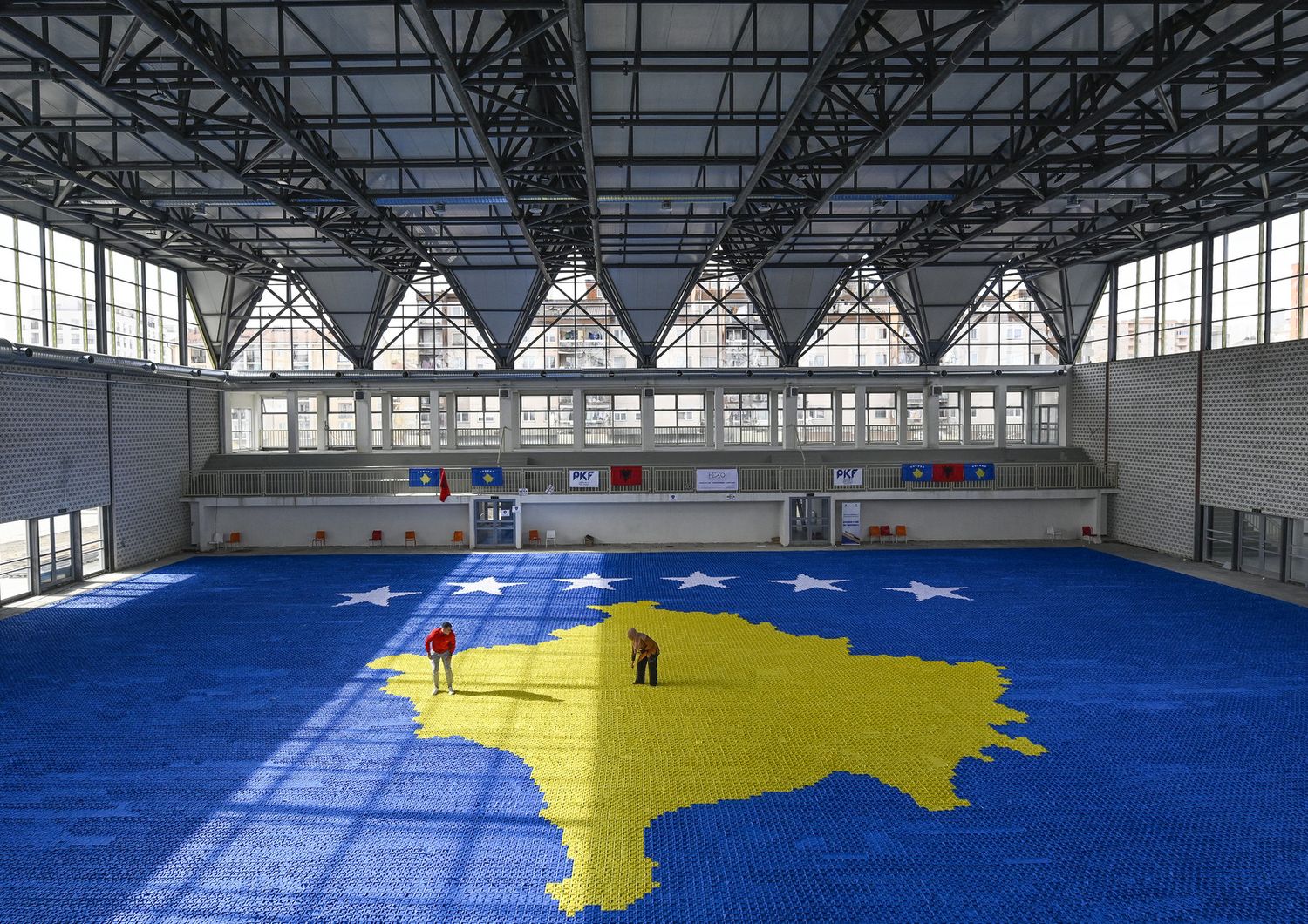 &nbsp;Kosovo, una palestra allestita per le elezioni