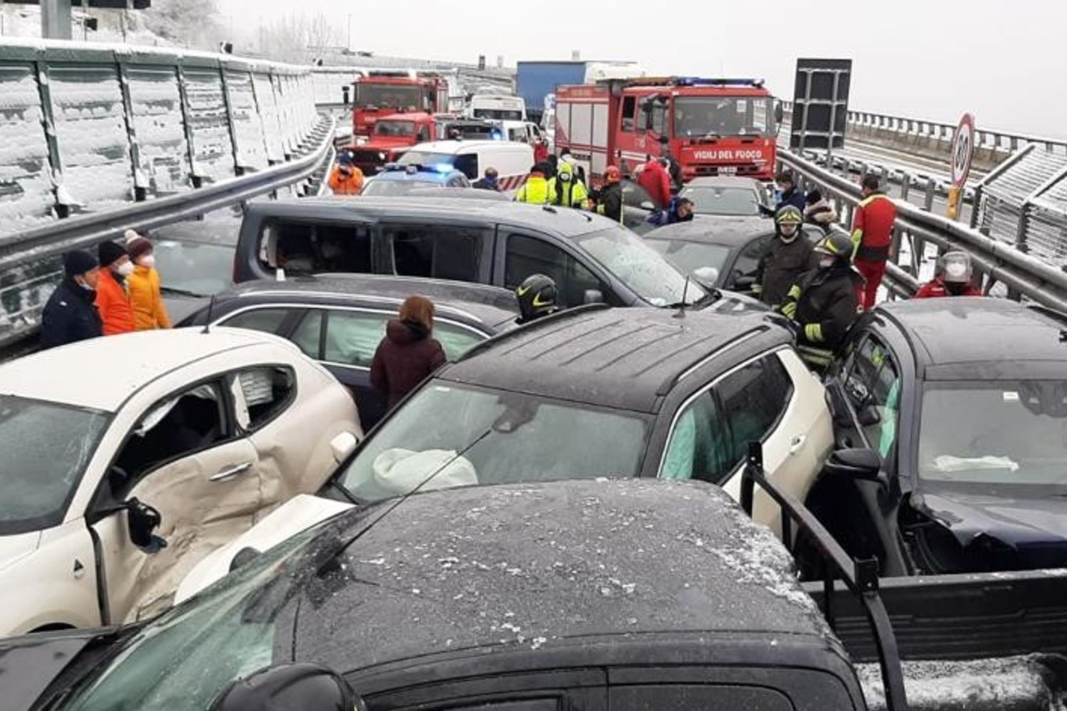 Maxi tamponamento sulla Torino-Bardonecchia