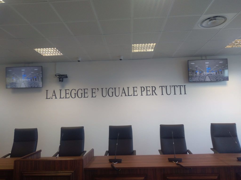 &nbsp;L'aula bunker a Lamezia Terme