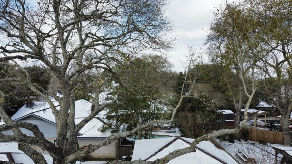 Houston, in Texas, sotto la neve