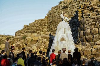 &nbsp;Un'immagine tratta dal cortometraggio girato nel villaggio nuragico di Barumini, nel Sud Sardegna