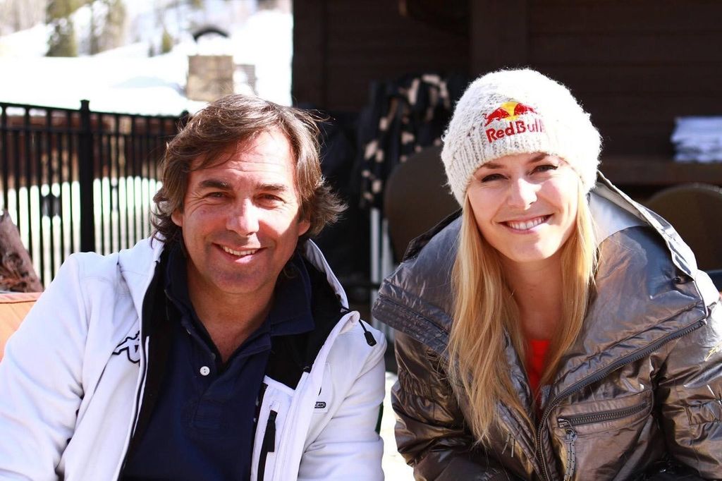 Hubertus Rudolph von Hohenlohe-Langenburg con Lindsey Vonn