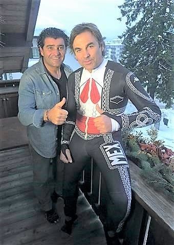 Hubertus Rudolph von Hohenlohe-Langenburg e Alberto Tomba&nbsp;