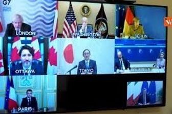 Draghi partecipa alla videoconferenza leader G7