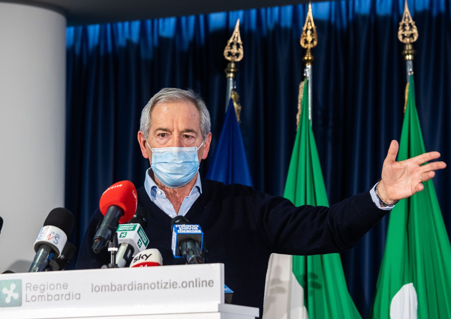 Il consulente della Lombardia per la campagna vaccinale, Guido Bertolaso