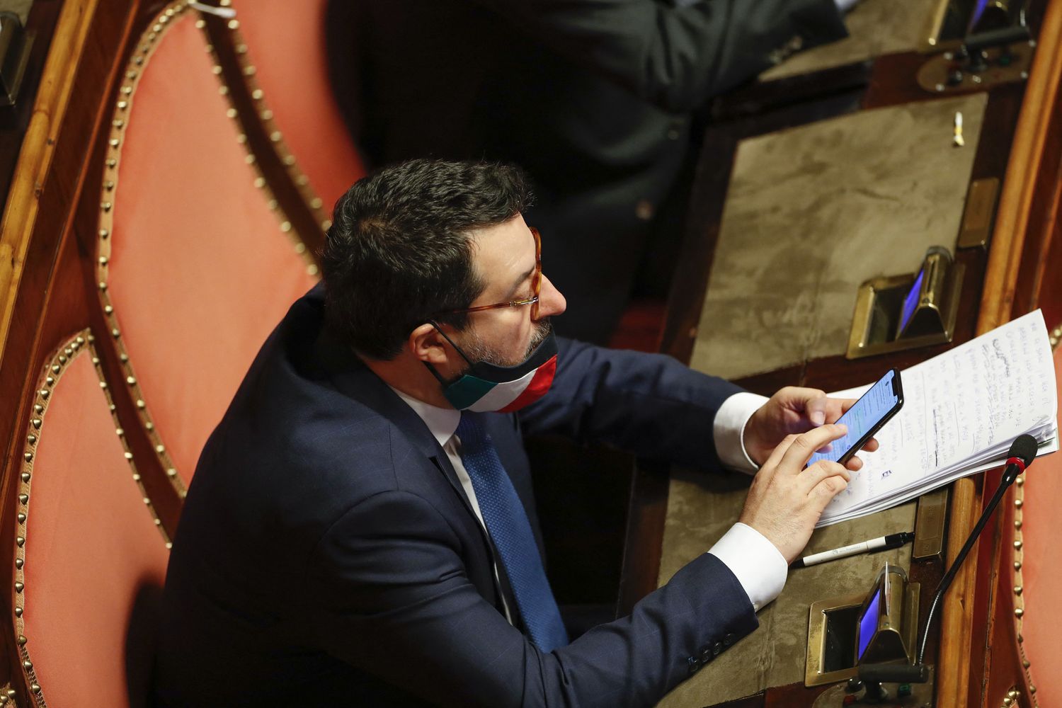 Il leader della Lega, Matteo Salvini