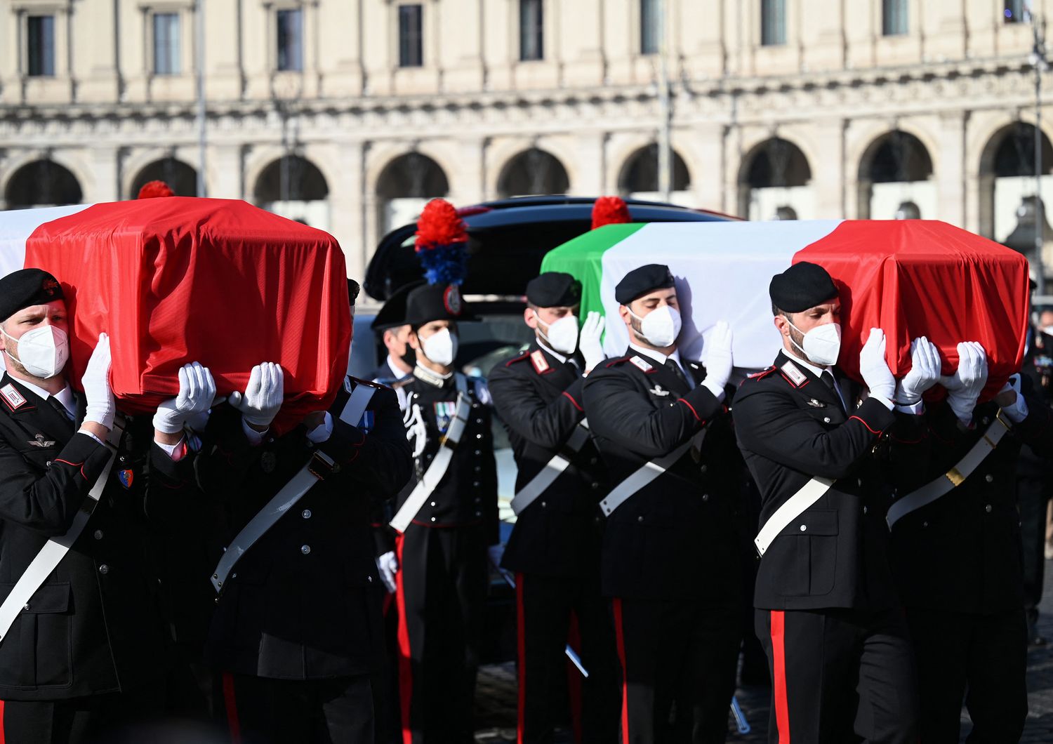 I funerali di Stato dell'ambasciatore Luca Attanasio e del carabiniere Vittorio Iacovacci