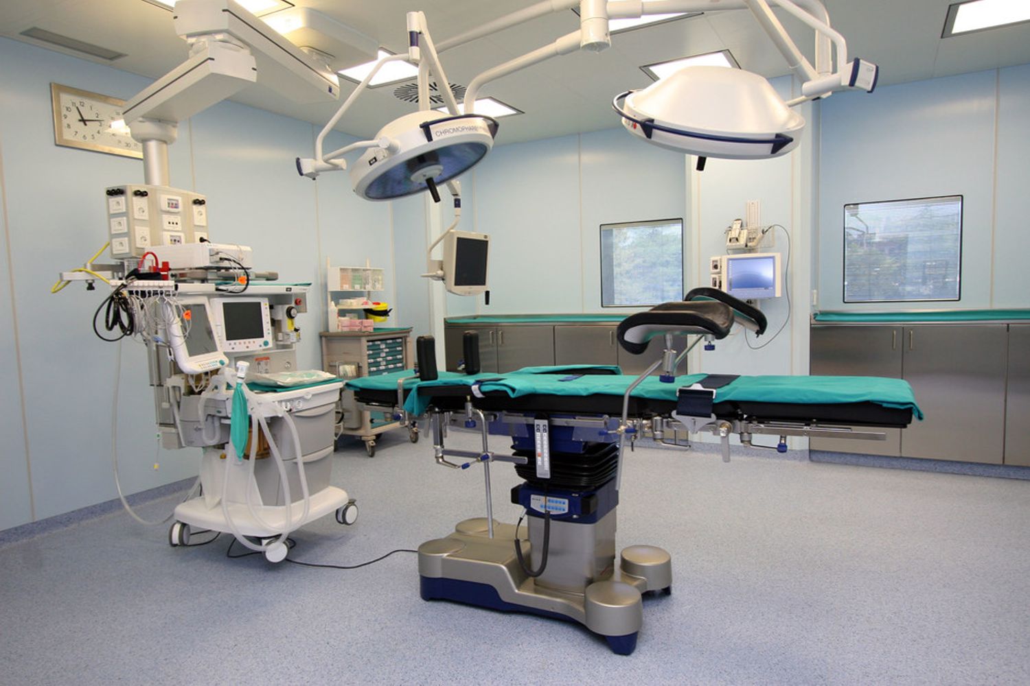 La sala parto di un ospedale