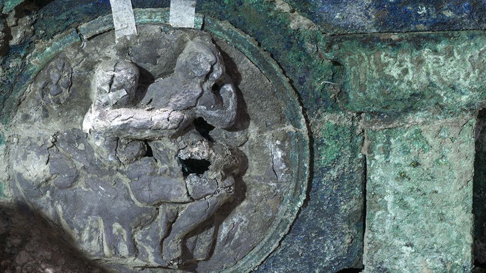 Il ritrovamento del carro a Pompei&nbsp;