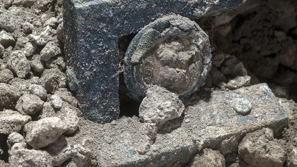 Il ritrovamento del carro a Pompei&nbsp;
