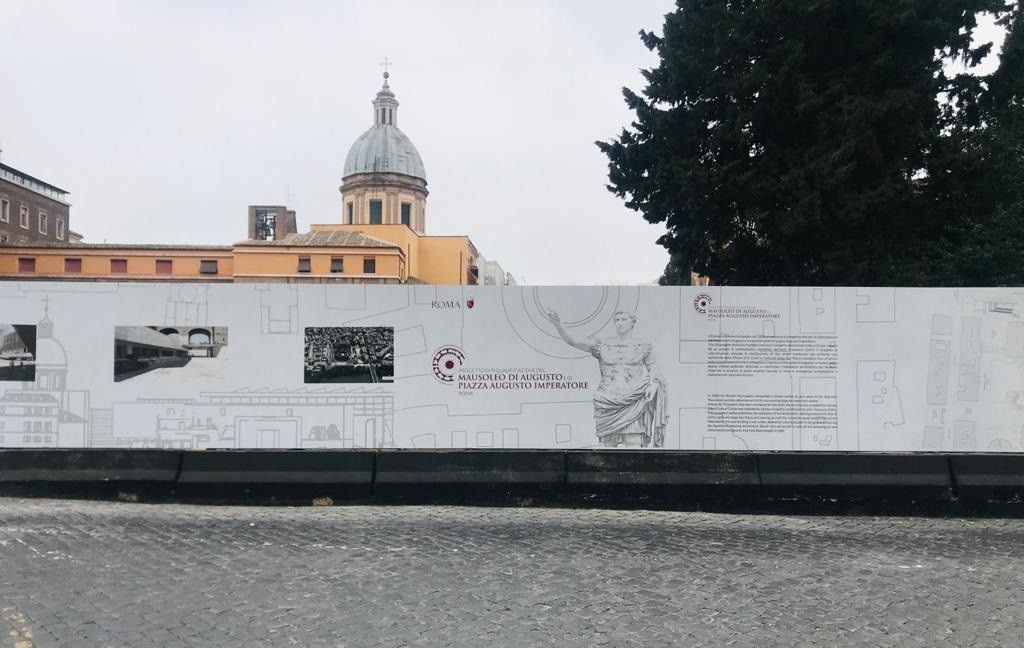 I lavori di ristrutturazione di Piazza Augusto Imperatore A Roma