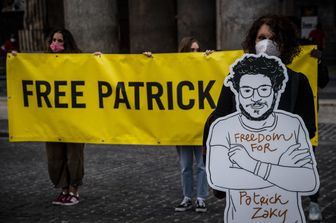 Manifestazione per la scarcerazione di Patrick Zaki