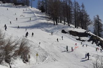 Una pista da sci in Svizzera&nbsp;