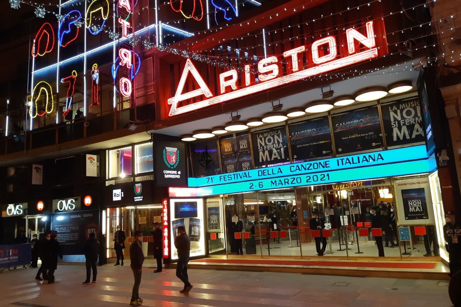 Sanremo 2021, teatro Ariston senza folla