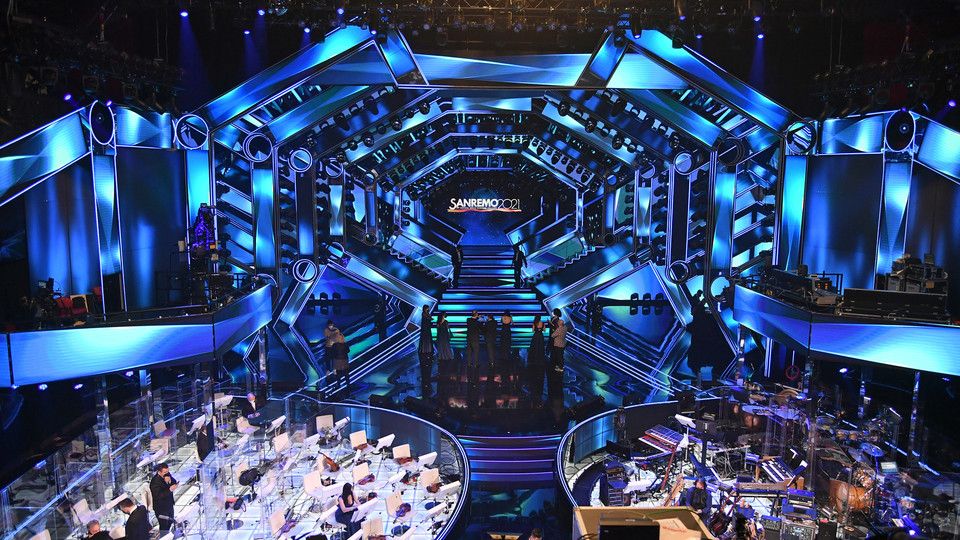 La scenografia del Festival di Sanremo