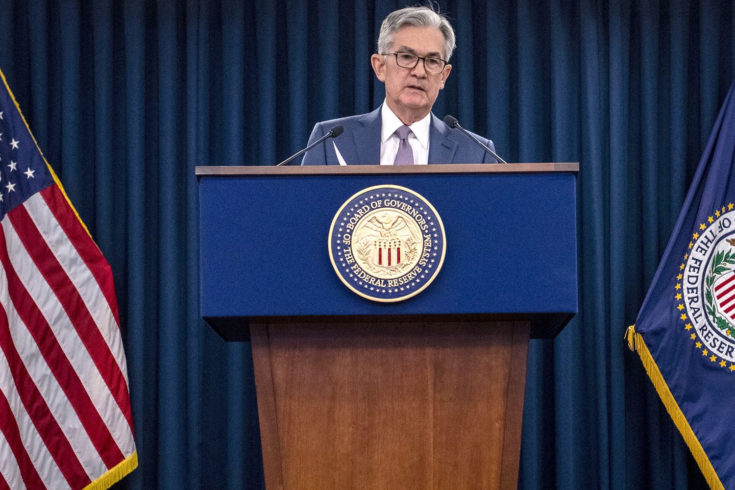 Il presidente della Federal Reserve, Jerome Powell