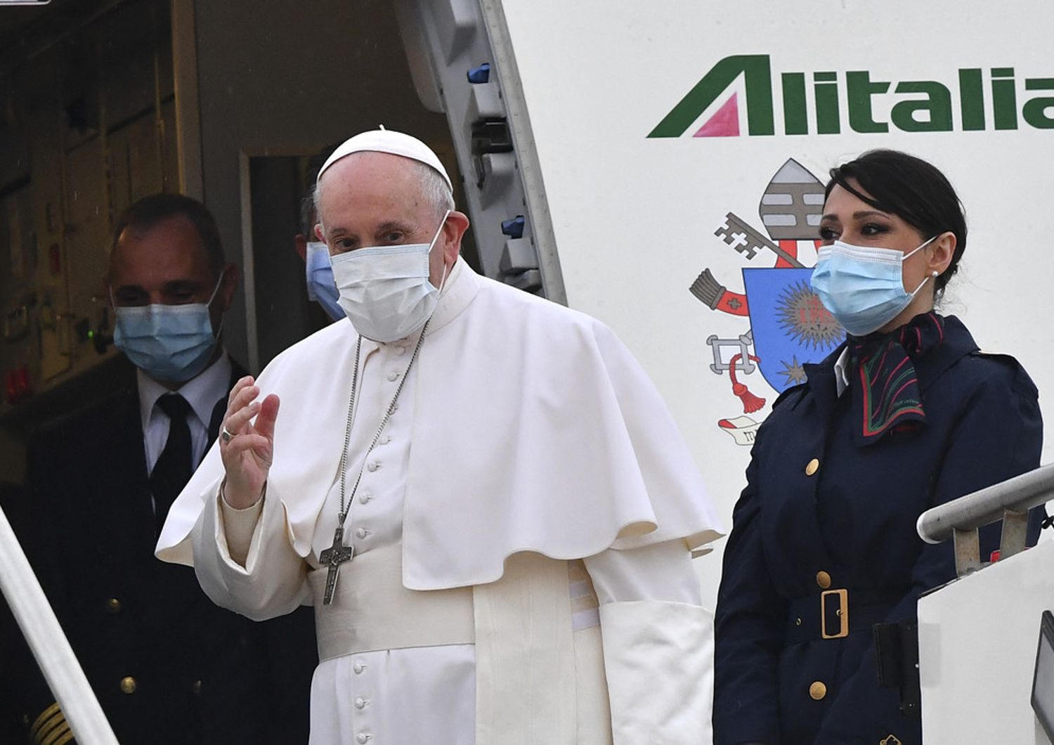 Papa Francesco in partenza per l'Iraq