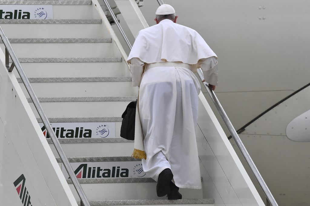 Papa Francesco in partenza per l'Iraq