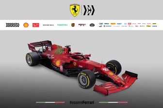 La monoposto Ferrari SF21