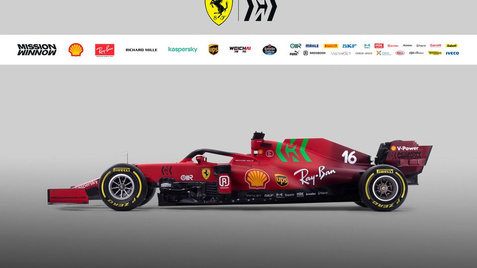 La monoposto Ferrari SF21