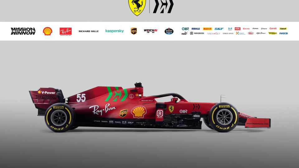 La monoposto Ferrari SF21