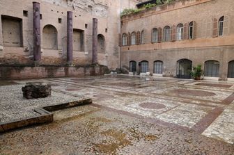 Tempio di Venere e Roma nel Foro Romano. Nella foto la Cella di Roma