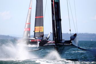 America's cup: una delle regate tra Luna Rossa e New Zealand