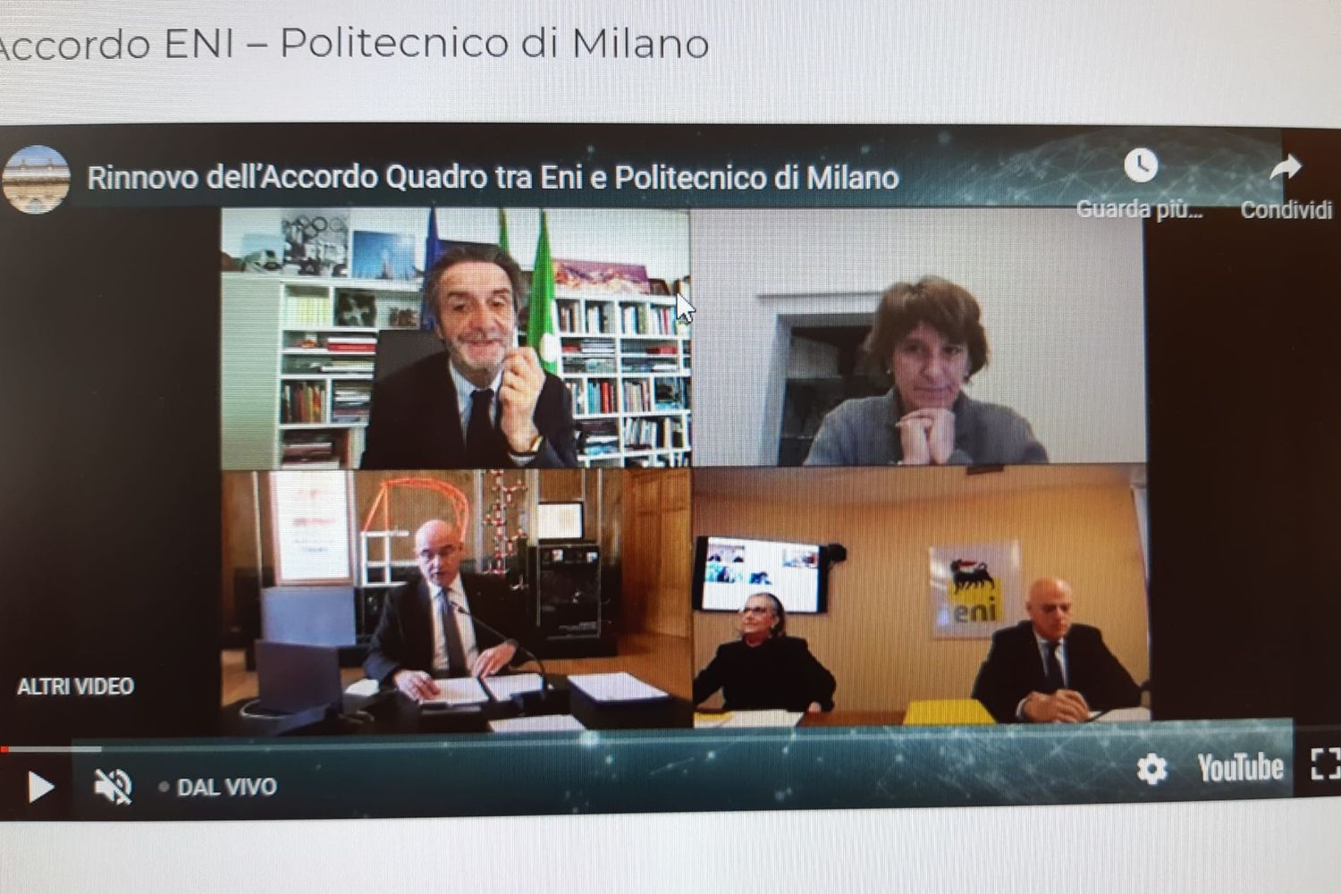 &nbsp;Eni-Politecnico di Milano