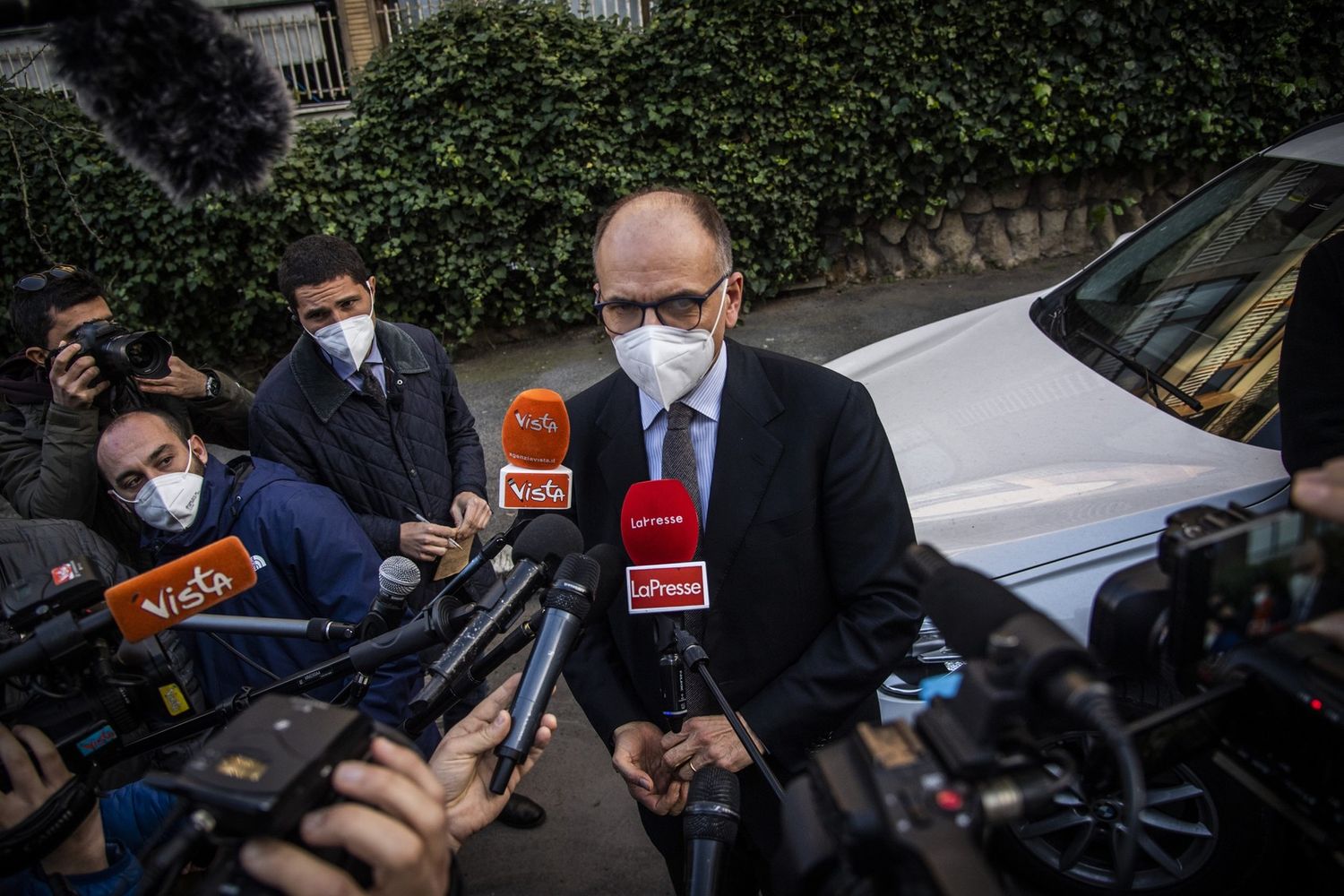 Il segretario del Pd, Enrico Letta