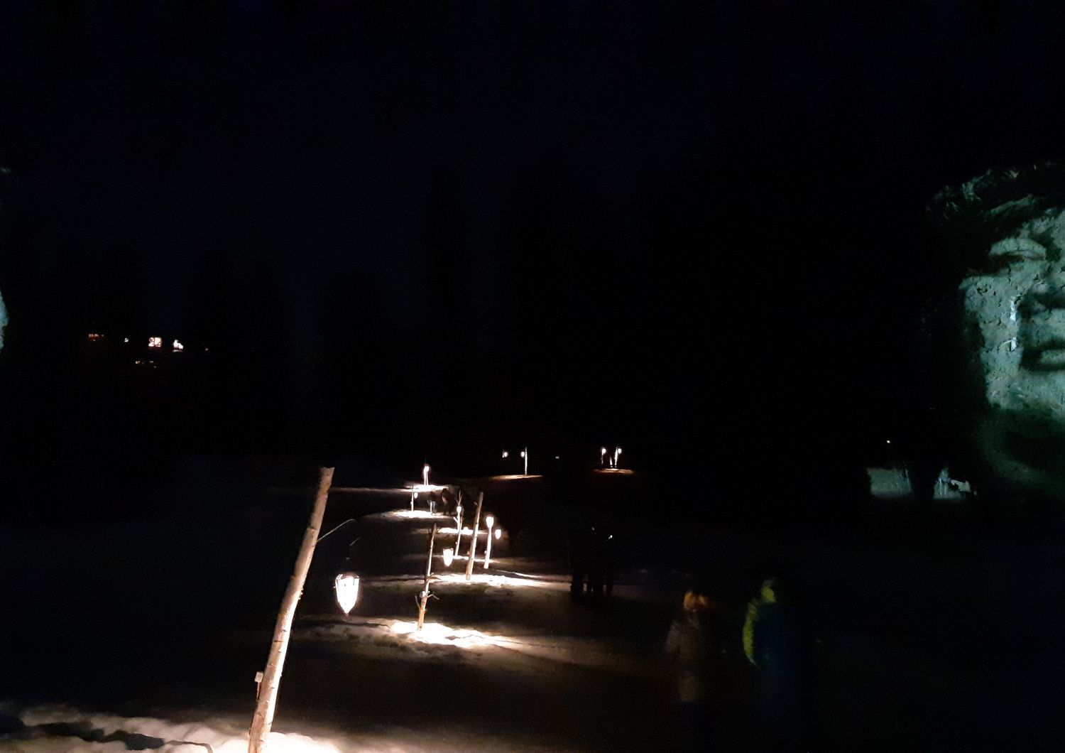 &nbsp;Cammino delle lanterne a Crans Montana
