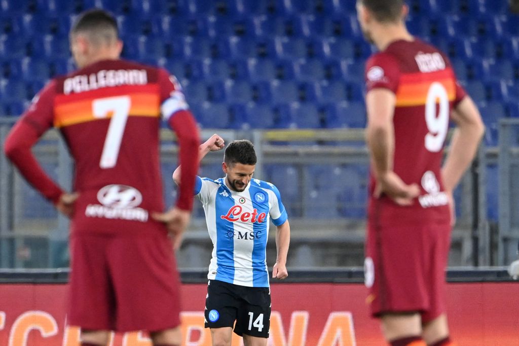 L'esultanza di Mertens