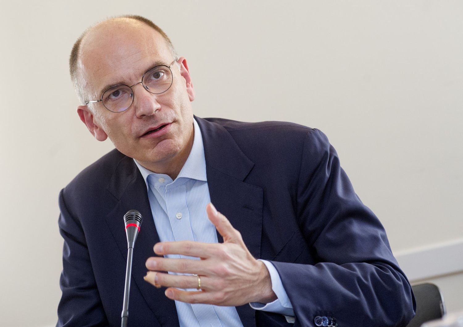 il segretario del Pd, Enrico Letta