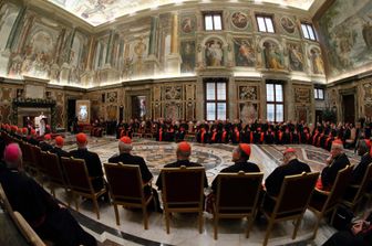 Incontro tra Papa Francesco e la Curia romana