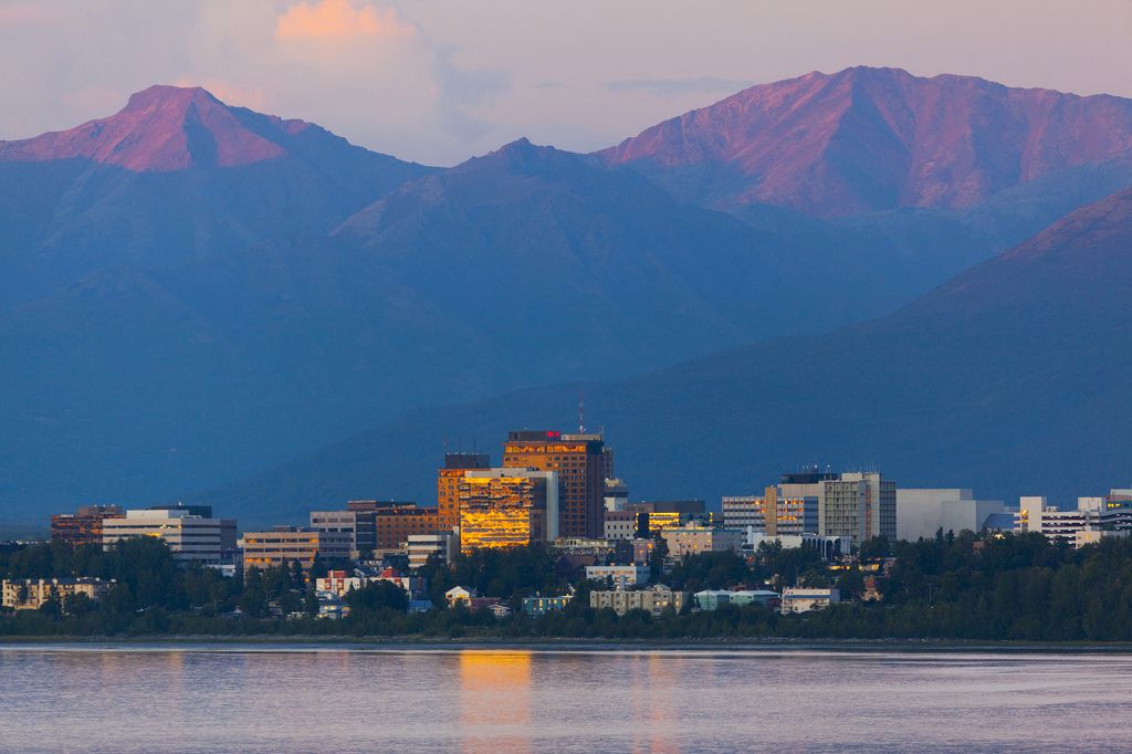 Le montagne di Knik, in Alaska, dove &egrave; avvenuto l'incidente