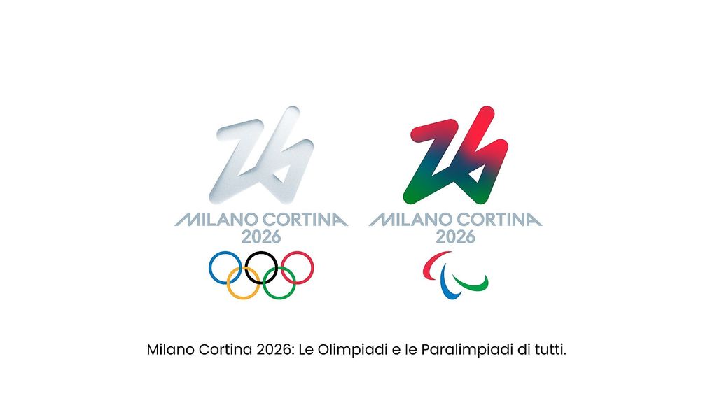 I loghi di Milano-Cortina 2026, olimpiadi e paralimpiadi invernali