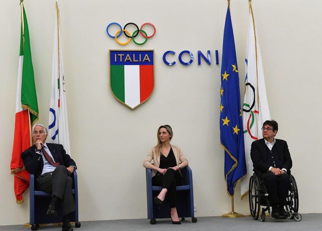 Giovanni Malag&ograve;, Valentina Vezzali, Luca Pancalli