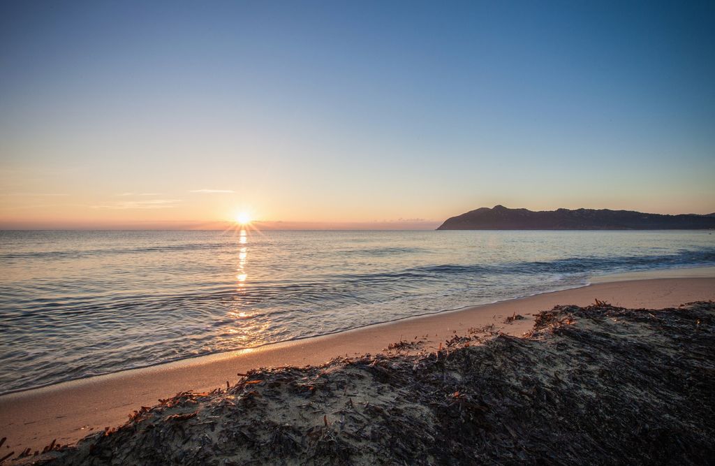 Tramonto sul mare a Villasimius (Sud Sardegna)