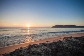 Tramonto sul mare a Villasimius (Sud Sardegna)