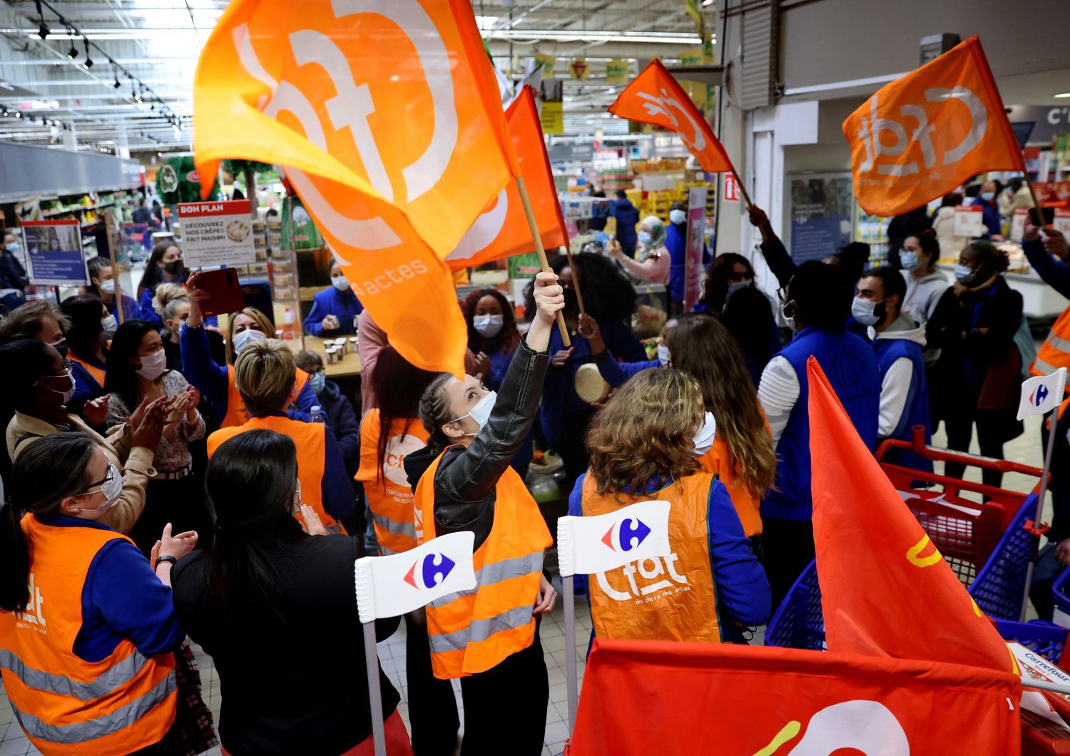 Carrefour&nbsp;Francia sciopero