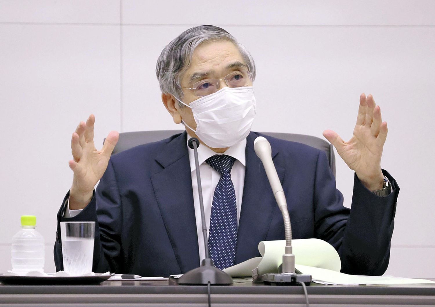 Il presidente della Banca del Giappone, Haruhiko Kuroda