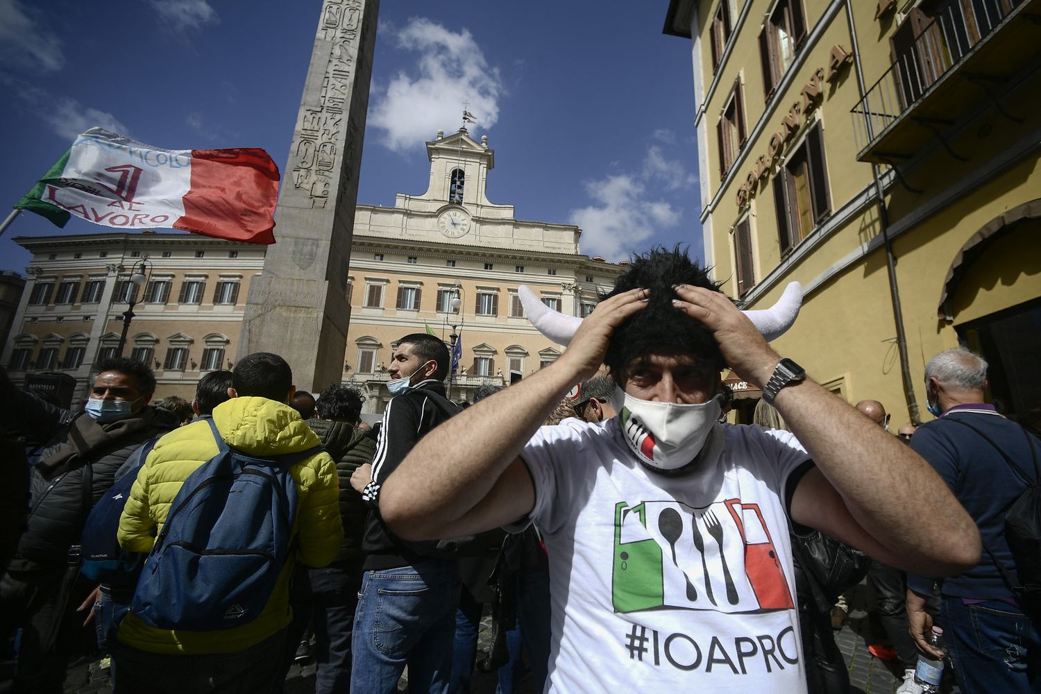 &nbsp;La manifestazione a Montecitorio