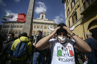 &nbsp;La manifestazione a Montecitorio