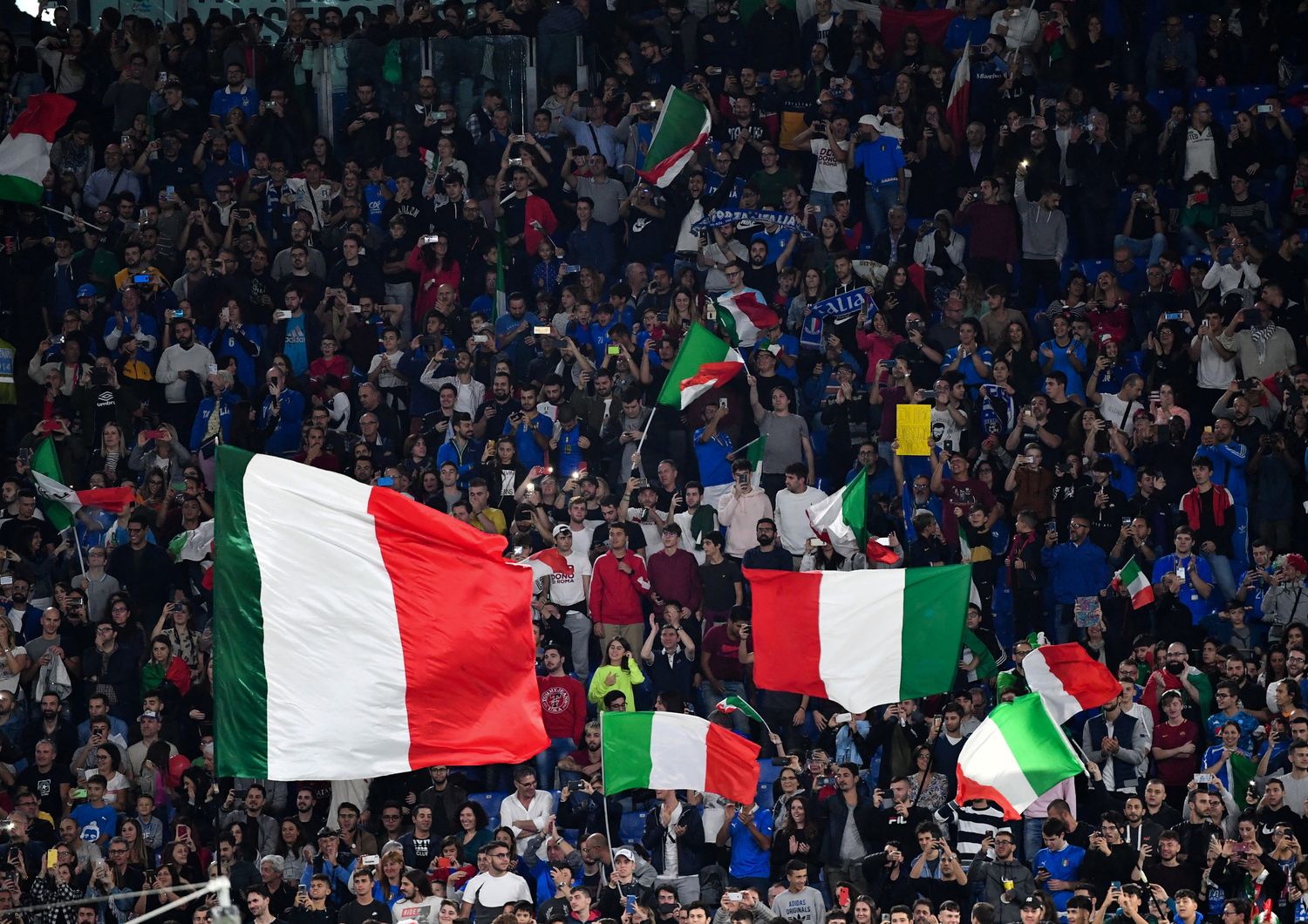 Pubblico allo stadio Olimpico durante le qualificazioni per Euro 2020